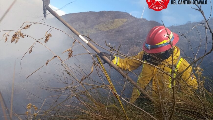 Incendio Forestal en la Comunidad de Minas Chupa – Parroquia San José de Quichinche
